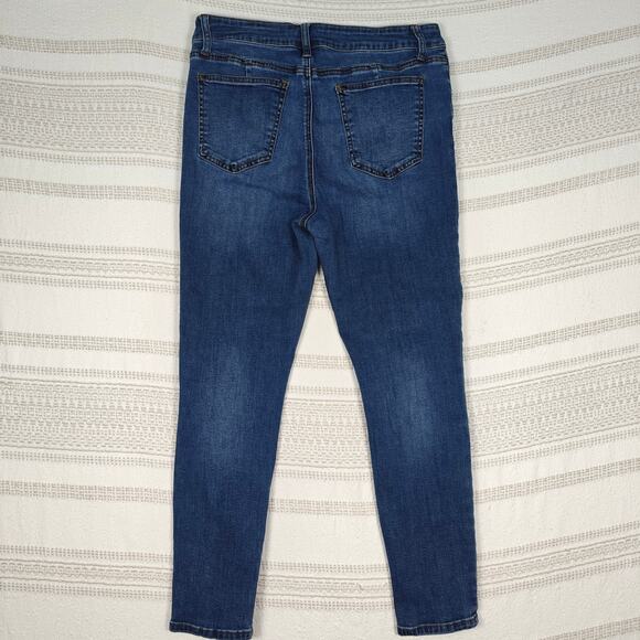 Ashley Mason High Rise Skinny Jeans Medium Wash Size 15 - Picture 2 of 9
